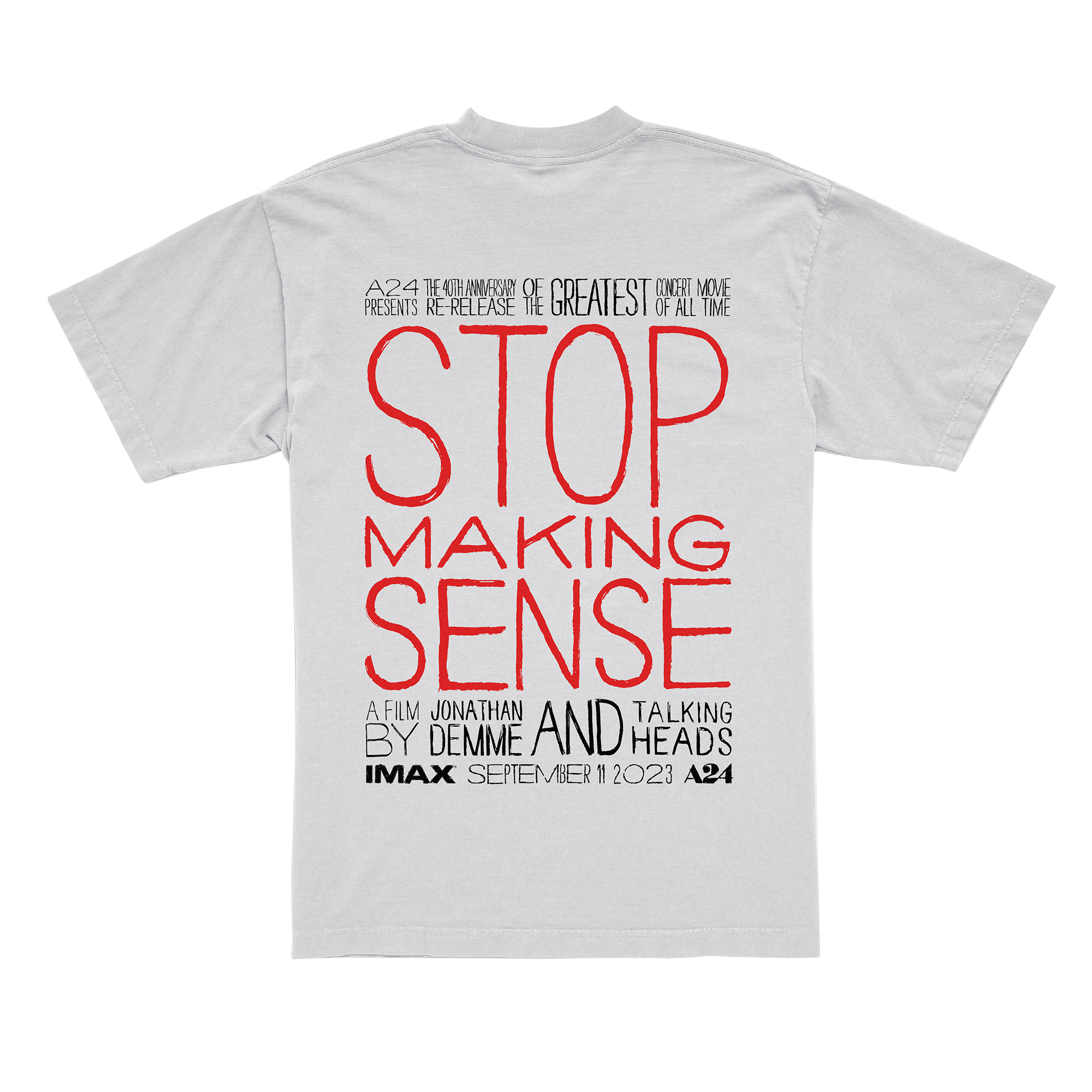 Stop Making Sense IMAX Exclusive World Premiere T-Shirt (SOLD OUT) - Image 2